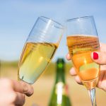 Champagne Flutes Toasting Hot Air Expeditions