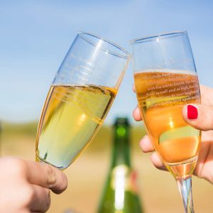 Champagne Flutes Toasting Hot Air Expeditions