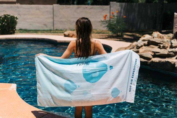 Hot Air Balloon Pool Towel by Hot Air Expeditions - By the Pool